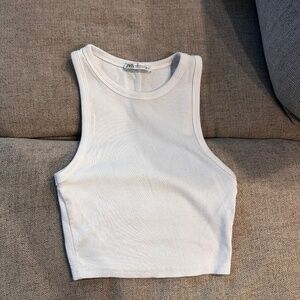 Zara white tank